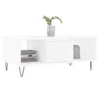 Tavolino da Salotto Bianco 90x50x36,5 cm in Legno Multistratocod mxl 94804