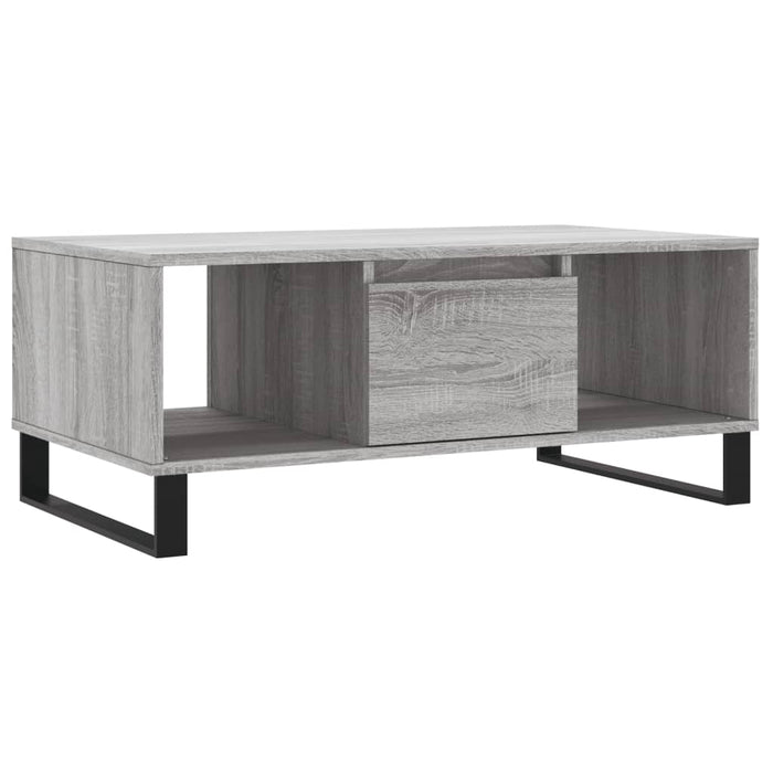 Tavolino Salotto Grigio Sonoma 90x50x36,5 cm Legno Multistrato 830602