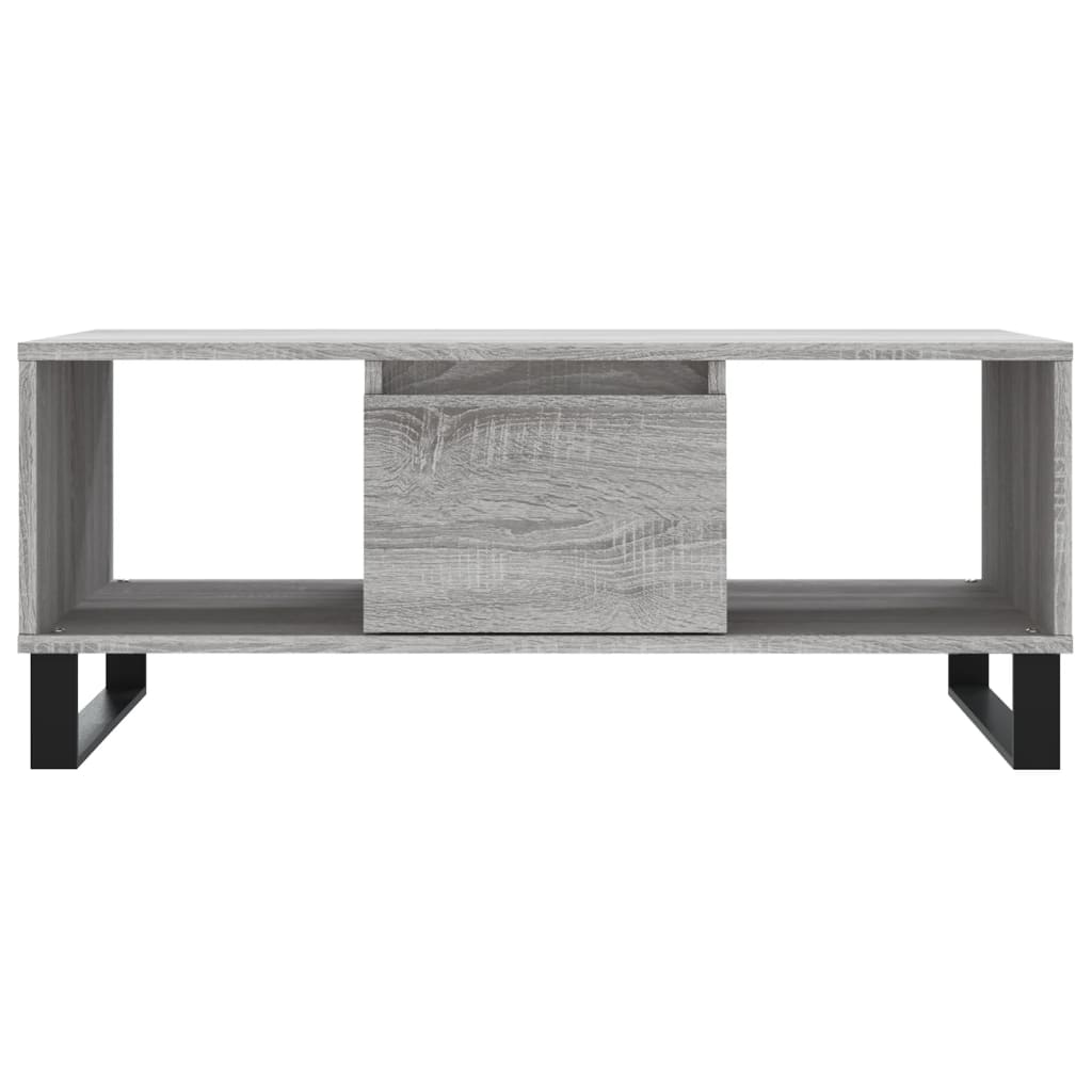 Tavolino Salotto Grigio Sonoma 90x50x36,5 cm Legno Multistrato 830602