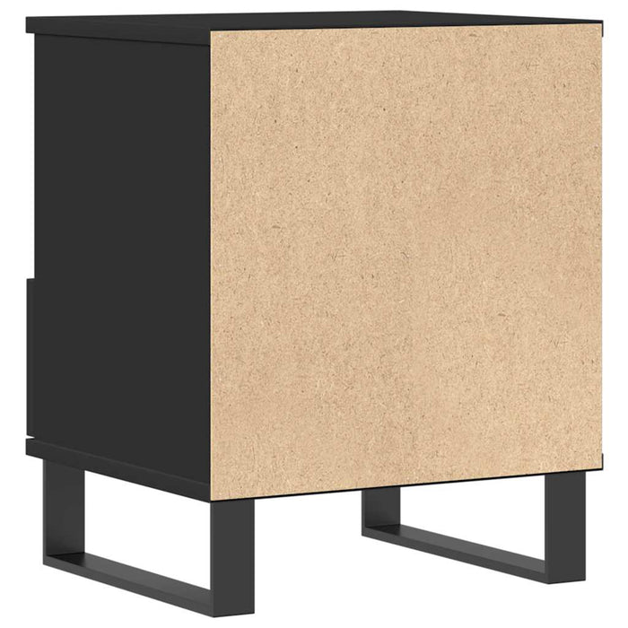 Comodino Nero 40x35x50 cm in Legno Multistrato 830638