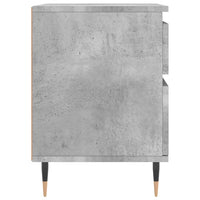 Comodini 2pz Grigio Cemento 40x35x50 cm in Legno Multistrato 830661