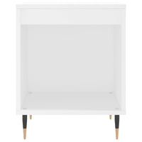 Comodino Bianco 40x35x50 cm in Legno Multistrato 830700