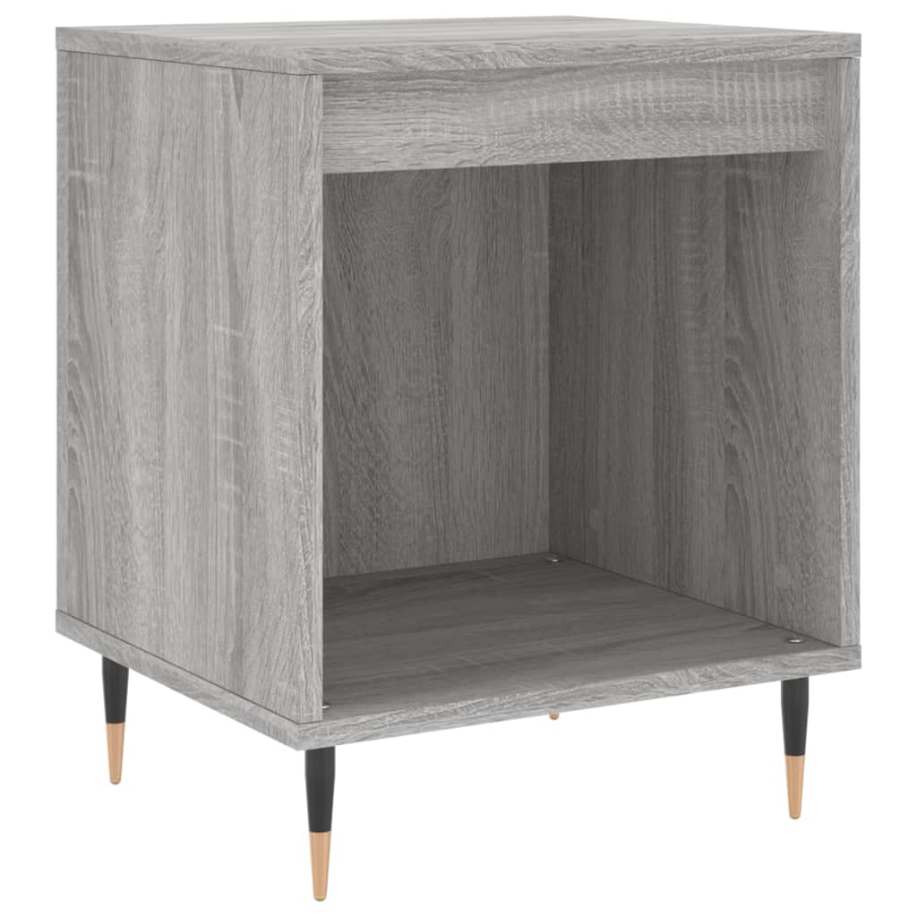 Comodino Grigio Sonoma 40x35x50 cm in Legno Multistrato 830712