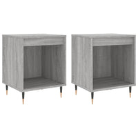 Comodini 2pz Grigio Sonoma 40x35x50 cm in Legno Multistrato 830713