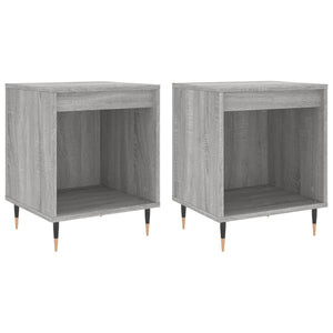 Comodini 2pz Grigio Sonoma 40x35x50 cm in Legno Multistratocod mxl 126484