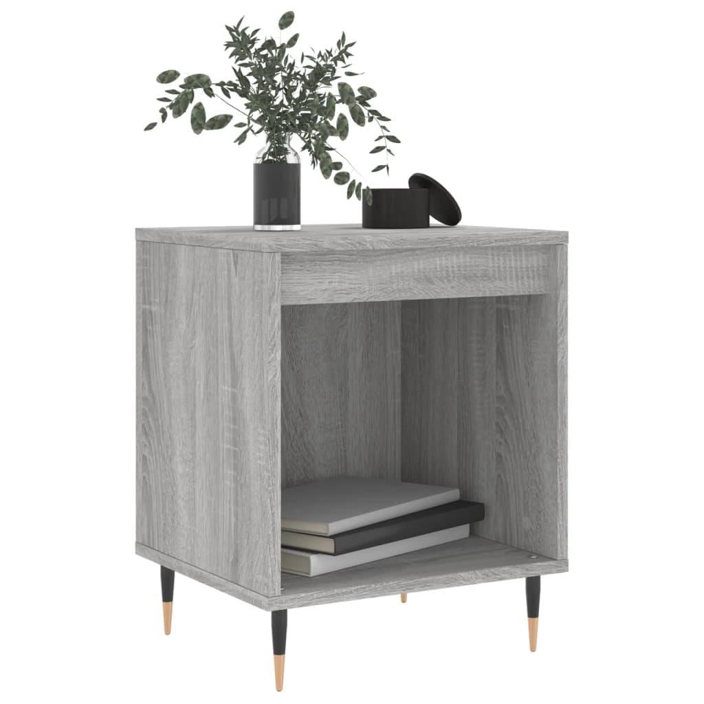 Comodini 2pz Grigio Sonoma 40x35x50 cm in Legno Multistrato 830713