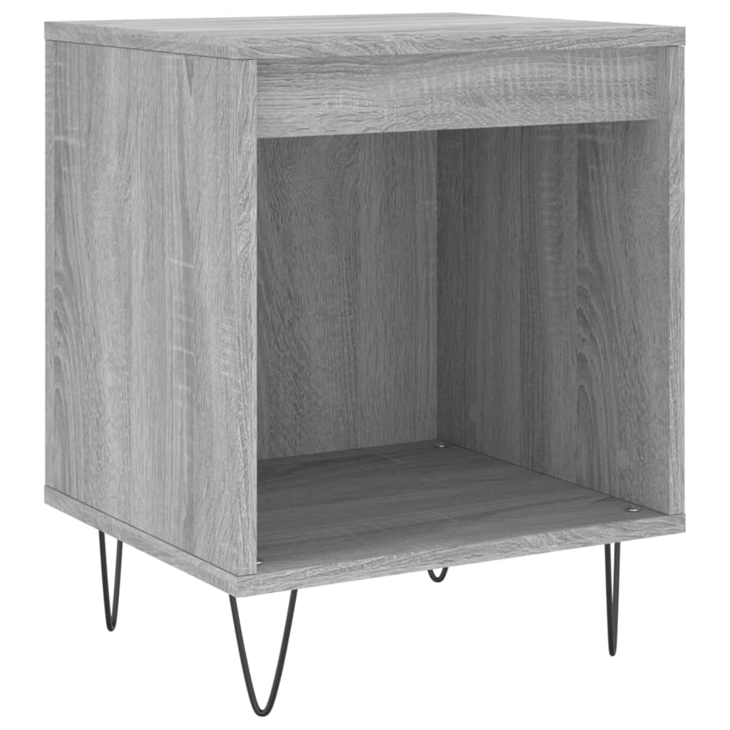 Comodino Grigio Sonoma 40x35x50 cm in Legno Multistratocod mxl 102829