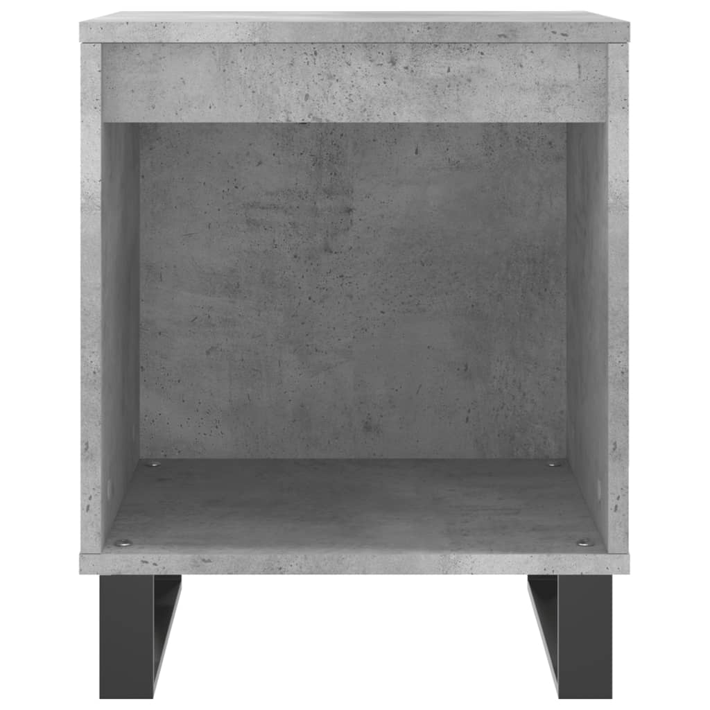 Comodini 2pz Grigio Cemento 40x35x50 cm in Legno Multistrato 830741