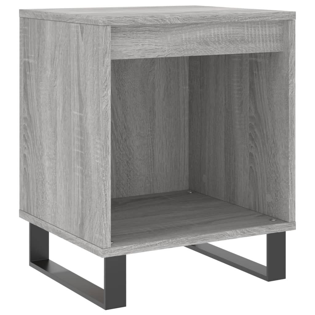 Comodini 2pz Grigio Sonoma 40x35x50 cm in Legno Multistrato 830745