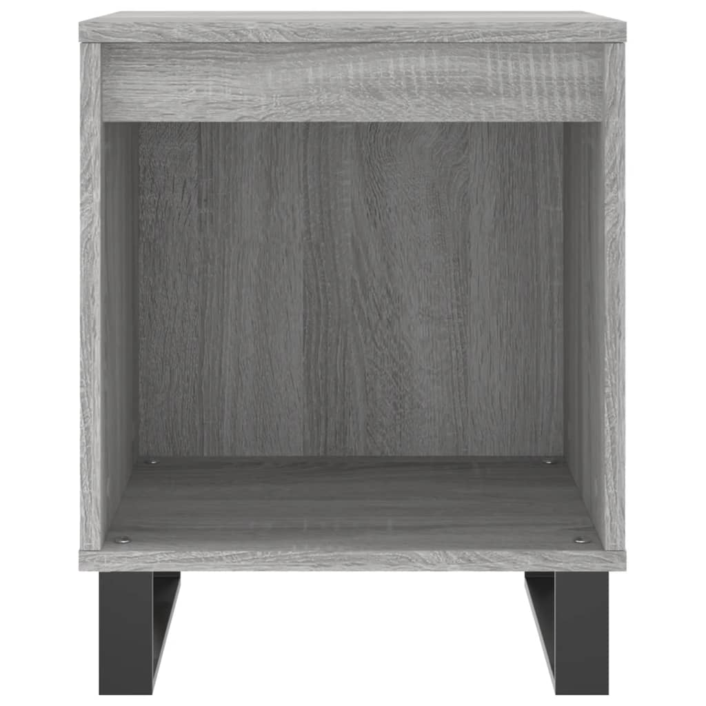 Comodini 2pz Grigio Sonoma 40x35x50 cm in Legno Multistrato 830745