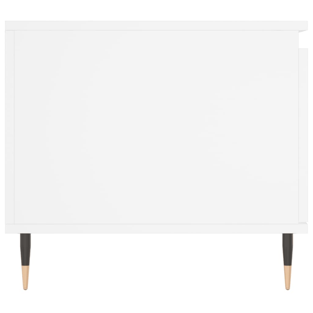 Tavolino da Salotto Bianco 100x50x45 cm in Legno Multistrato 830820