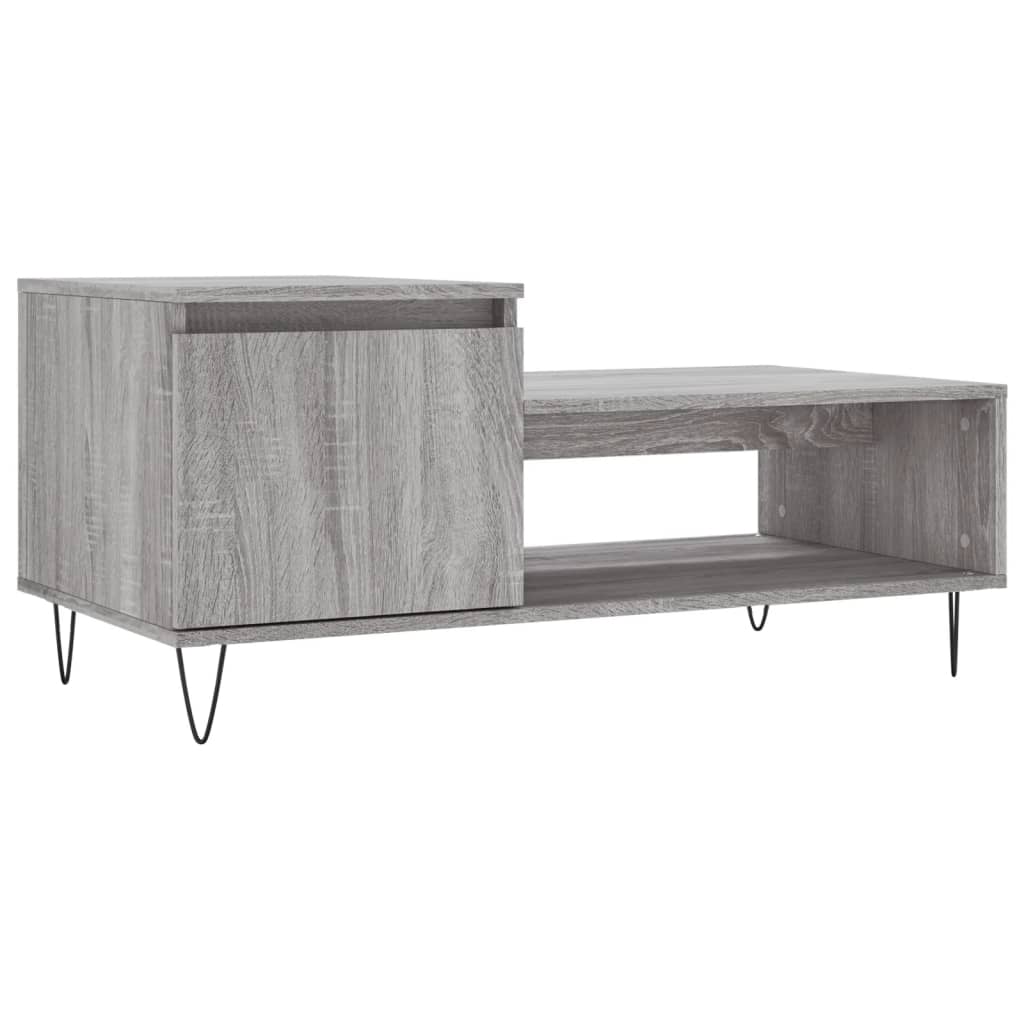 Tavolino da Salotto grigio sonoma 100x50x45cm Legno Multistrato 830834