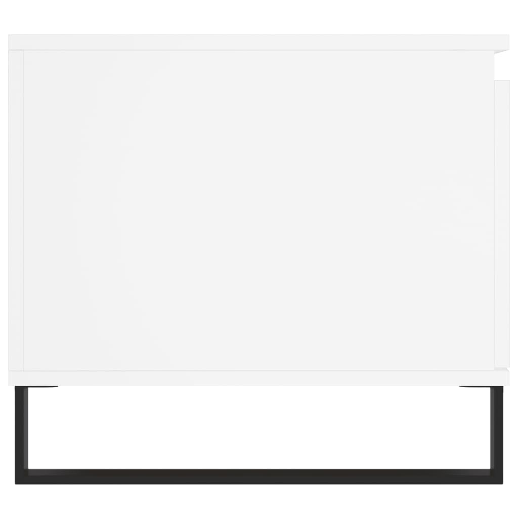 Tavolino da Salotto Bianco 100x50x45 cm in Legno Multistrato 830836