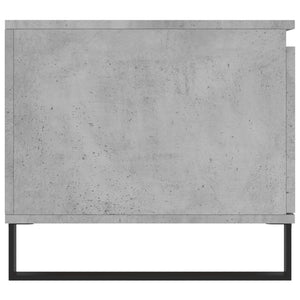 Tavolino Salotto Grigio Cemento 100x50x45 cm Legno Multistrato 830840