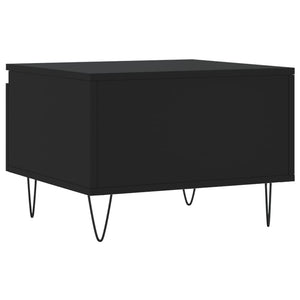 Tavolino da Salotto Nero 50x46x35 cm in Legno Multistrato 830862