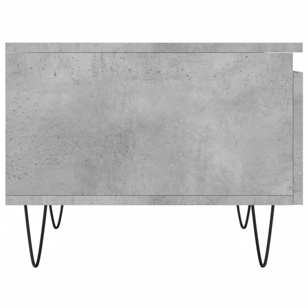 Tavolino da Salotto Grigio Cemento 50x46x35cm Legno Multistrato 830868