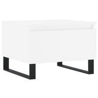 Tavolino da Salotto Bianco 50x46x35 cm in Legno Multistrato 830876