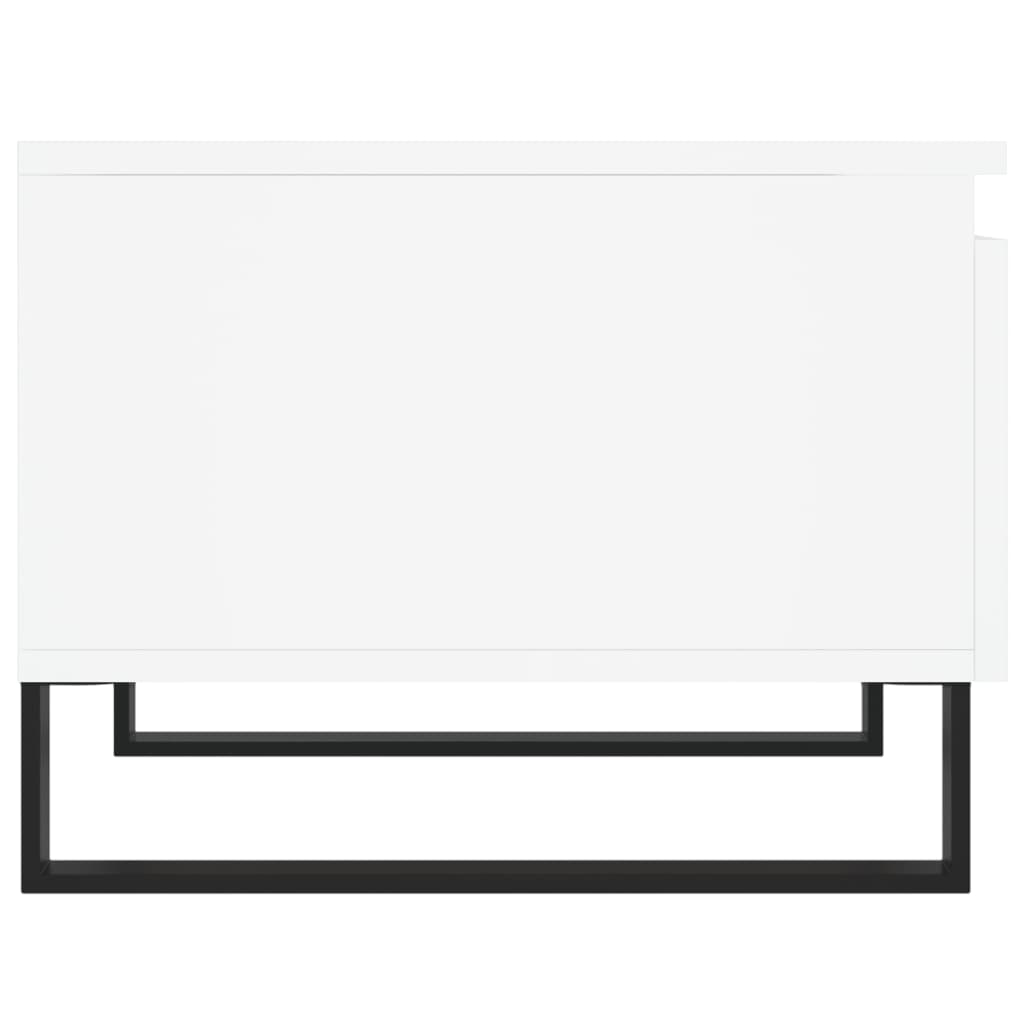 Tavolino da Salotto Bianco 50x46x35 cm in Legno Multistrato 830876