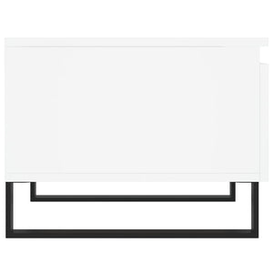 Tavolino da Salotto Bianco 50x46x35 cm in Legno Multistrato 830876