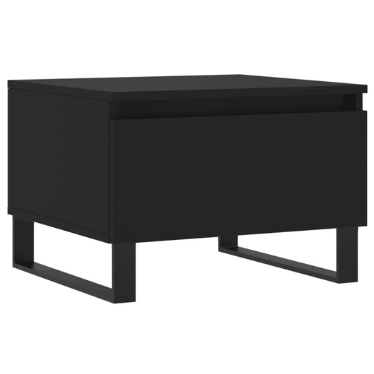 Tavolino da Salotto Nero 50x46x35 cm in Legno Multistrato 830878