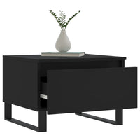 Tavolino da Salotto Nero 50x46x35 cm in Legno Multistrato 830878