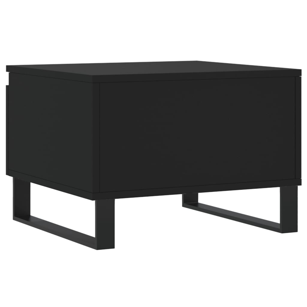 Tavolino da Salotto Nero 50x46x35 cm in Legno Multistrato 830878