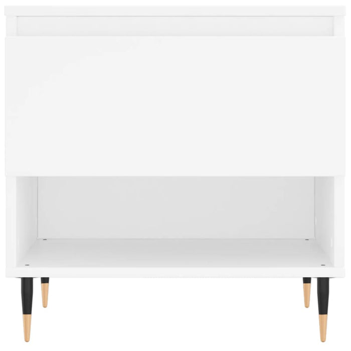 Tavolino da Salotto Bianco 50x46x50 cm in Legno Multistrato 830892