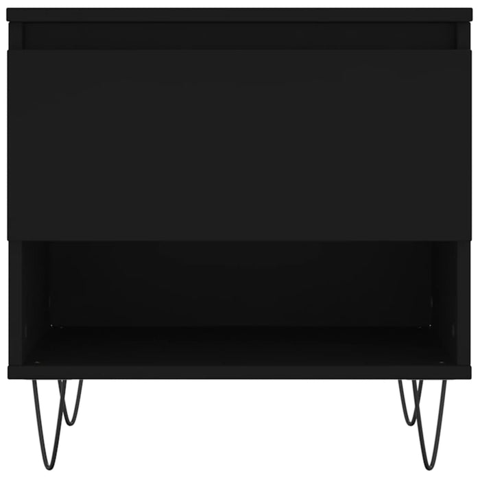 Tavolino da Salotto Nero 50x46x50 cm in Legno Multistrato 830910