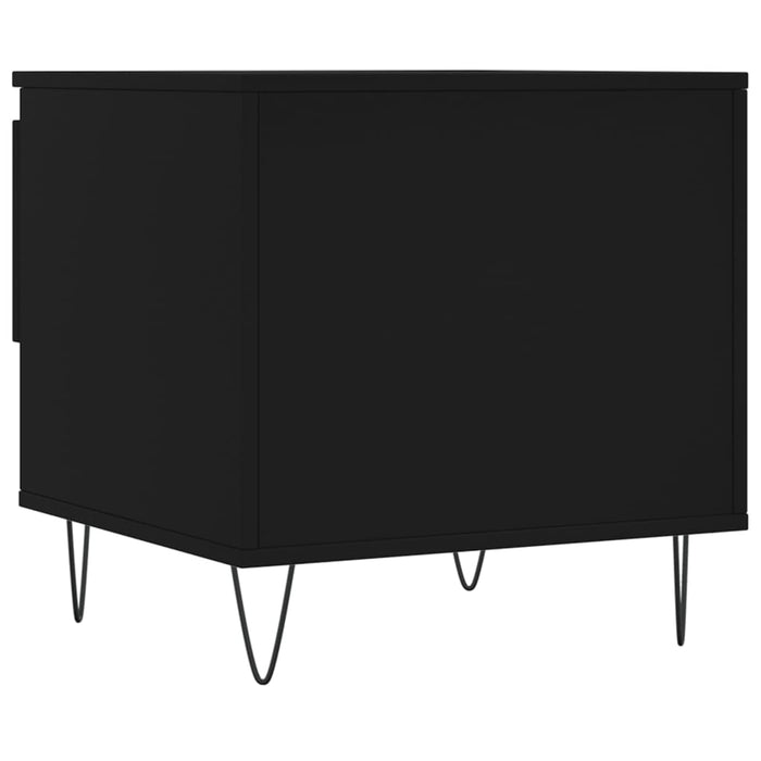 Tavolino da Salotto Nero 50x46x50 cm in Legno Multistrato 830910