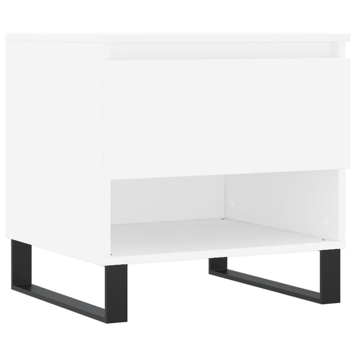 Tavolino da Salotto Bianco 50x46x50 cm in Legno Multistrato 830924