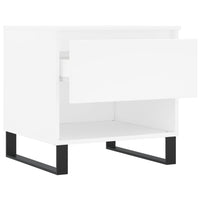 Tavolino da Salotto Bianco 50x46x50 cm in Legno Multistrato 830924