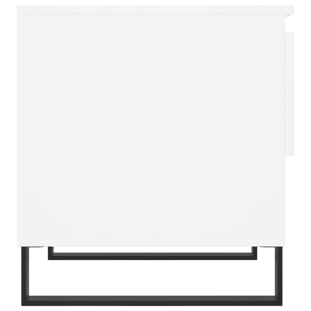 Tavolino da Salotto Bianco 50x46x50 cm in Legno Multistrato 830924