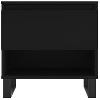 Tavolino da Salotto Nero 50x46x50 cm in Legno Multistrato 830926