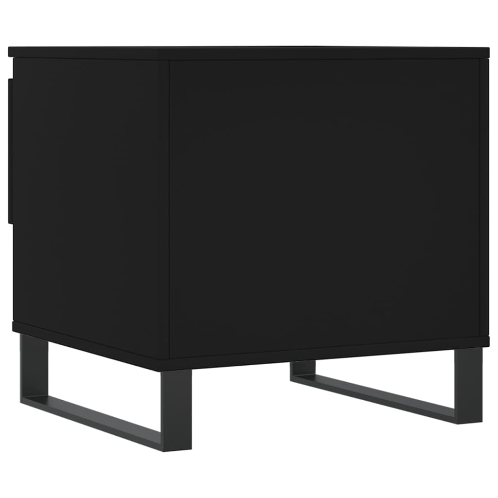 Tavolino da Salotto Nero 50x46x50 cm in Legno Multistrato 830926