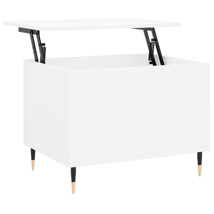 Tavolino da Salotto Bianco 60x44,5x45 cm in Legno Multistratocod mxl 78846