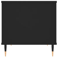 Tavolino da Salotto Nero 60x44,5x45 cm in Legno Multistrato 830941