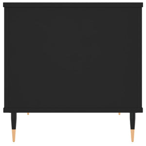 Tavolino da Salotto Nero 60x44,5x45 cm in Legno Multistrato 830941