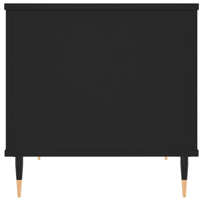 Tavolino da Salotto Nero 60x44,5x45 cm in Legno Multistrato 830941