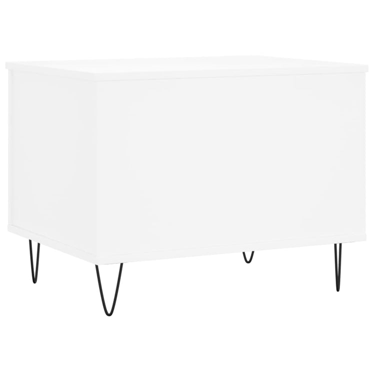 Tavolino da Salotto Bianco 60x44,5x45 cm in Legno Multistrato 830948