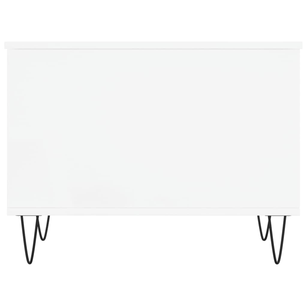 Tavolino da Salotto Bianco 60x44,5x45 cm in Legno Multistrato 830948