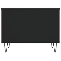 Tavolino da Salotto Nero 60x44,5x45 cm in Legno Multistrato 830949