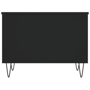 Tavolino da Salotto Nero 60x44,5x45 cm in Legno Multistrato 830949