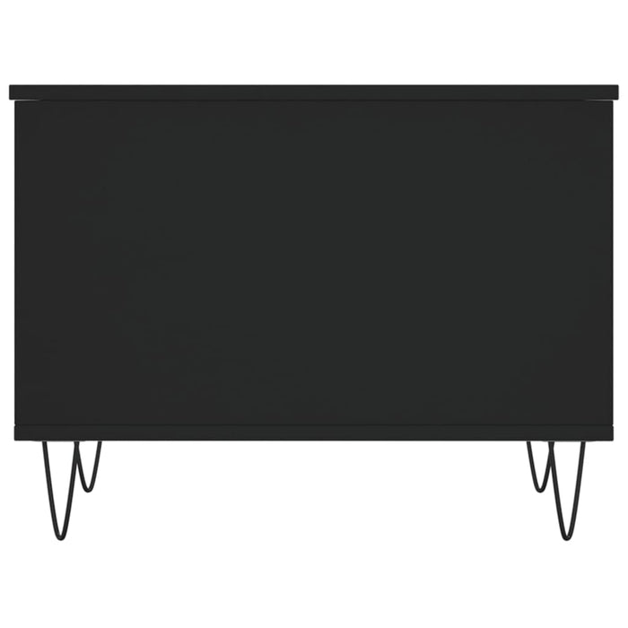 Tavolino da Salotto Nero 60x44,5x45 cm in Legno Multistrato 830949