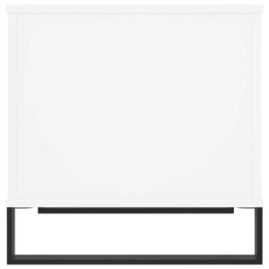 Tavolino da Salotto Bianco 60x44,5x45 cm in Legno Multistrato 830956