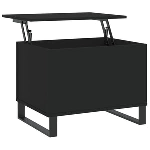 Tavolino da Salotto Nero 60x44,5x45 cm in Legno Multistrato 830957