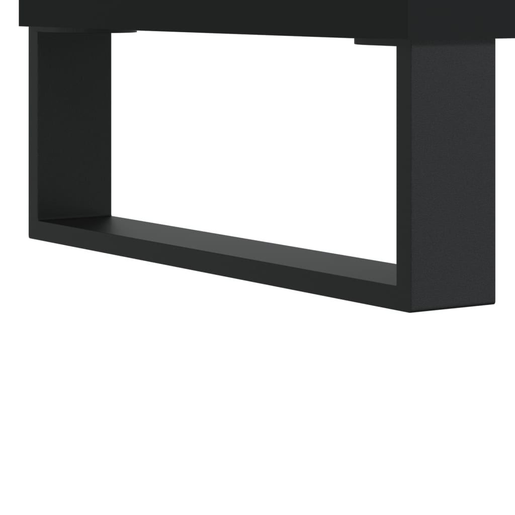 Tavolino da Salotto Nero 60x44,5x45 cm in Legno Multistrato 830957