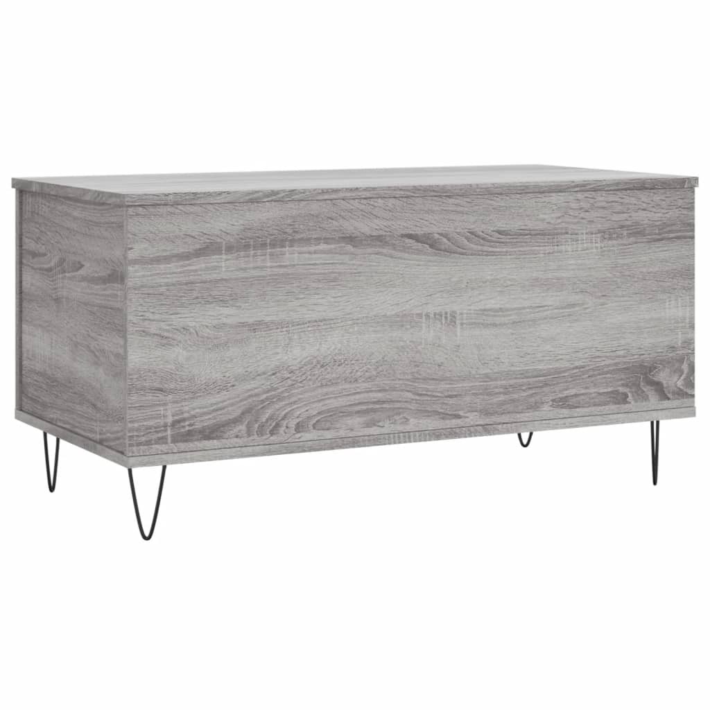 Tavolino Salotto Grigio Sonoma 90x44,5x45 cm Legno Multistrato 830978