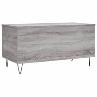 Tavolino Salotto Grigio Sonoma 90x44,5x45 cm Legno Multistrato 830978