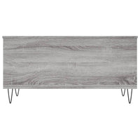 Tavolino Salotto Grigio Sonoma 90x44,5x45 cm Legno Multistrato 830978