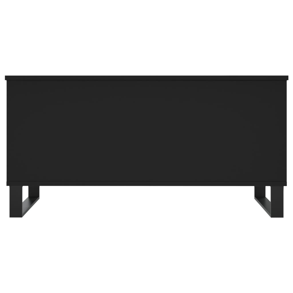 Tavolino da Salotto Nero 90x44,5x45 cm in Legno Multistrato 830981